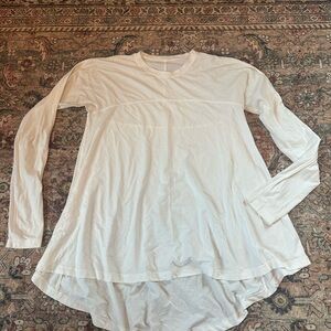 Lululemon flowy white Long Sleeve Top